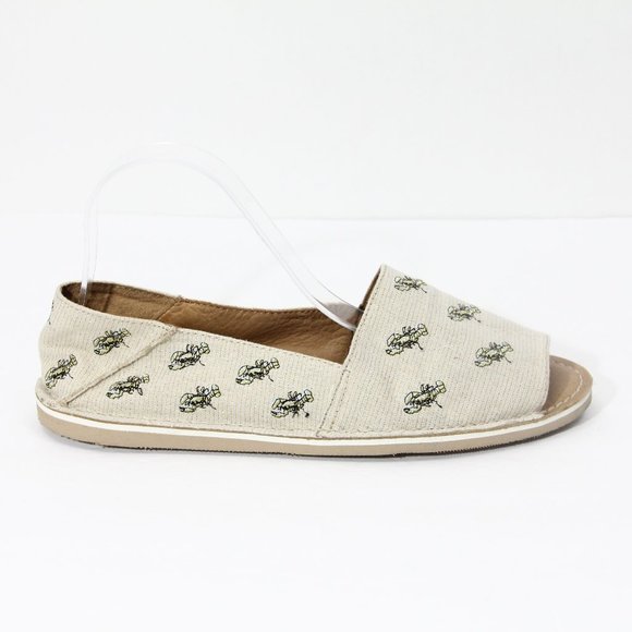 open toe canvas shoes